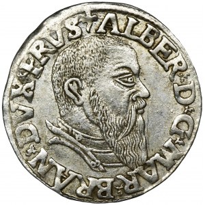 Duchy of Prussia, Albrecht Hohenzollern, 3 Groschen Konigsberg 1543
