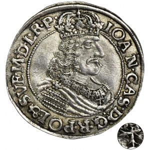 John II Casimir, 1/4 Thaler 1663 HDL - VERY RARE