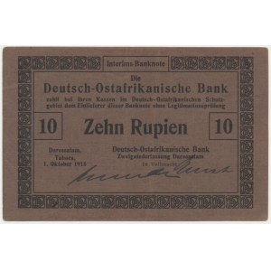Niemcy, Wschodnia Afryka, 10 rupii 1915