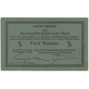 Niemcy (Wschodnia Afryka), 5 rupii 1915 - PIĘKNE