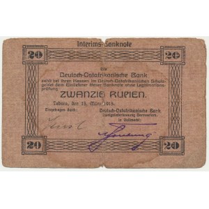Niemcy, Wschodnia Afryka, 20 rupii 1915