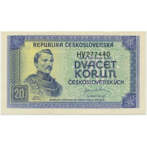Czechosłowacja, 20 koron (1945)