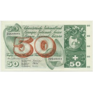 Switzerland, 50 Francs 1965