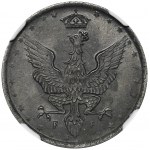 Polish Kingdom, 20 pfennig 1918 - NGC MS66