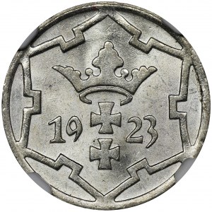 Wolne Miasto Gdańsk, 5 fenigów 1923 - NGC MS64+