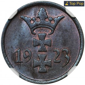 Free City of Danzig, 1 pfennig 1923 - NGC MS66 BN