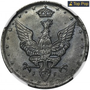 Polish Kingdom, 10 pfennig 1917 - NGC MS65