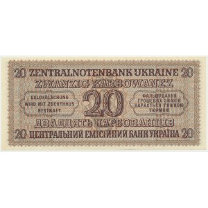 Ukraine, 20 Karbovanets 1942