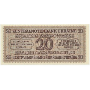 Ukraina, 20 karbowańców 1942 - WYŚMIENITE