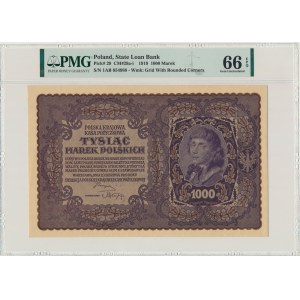 1.000 marek 1919 - I Serja AB - PMG 66 EPQ