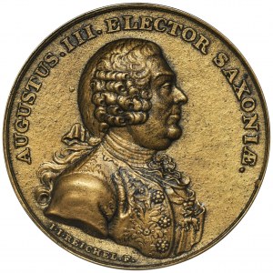 Medal ze Suity Królewskiej, August III Sas - odlew