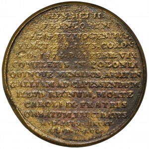 Medal ze Suity Królewskiej, Henryk III Walezy - odlew Białogon