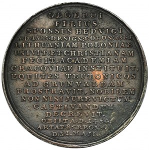 Medal ze Suity Królewskiej, Władysław II Jagiełło - odlew Białogon