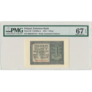 1 złoty 1941 - BB - PMG 67 EPQ