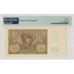 10 złotych 1940 - A 0000297 - PMG 65 EPQ - rzadka pierwsza seria i niski numer seryjny.