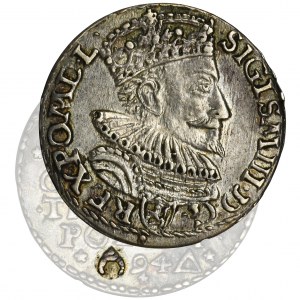 Sigismund III Vasa, 3 Groschen Marienburg 1594