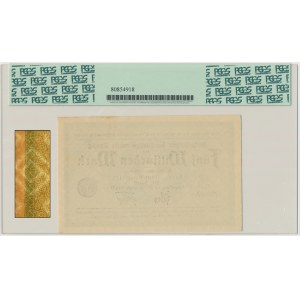 Danzig 5 bilion Mark 1923 - watermark squares - PCGS 64