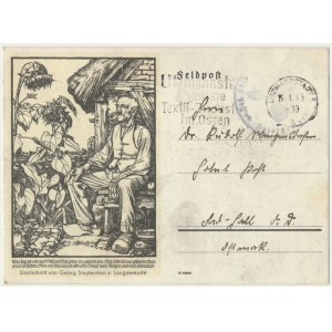 Getto Łódź, kartka pocztowa 1943