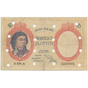 20 złotych 1924 - II EM A - falsyfikat z epoki