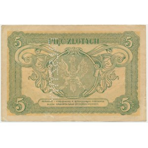 5 złotych 1925 - C - FAŁSZYWY - falsyfikat z epoki