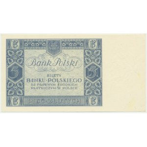 5 złotych 1930 - Ser.BX. 0197287 - ciekawostka