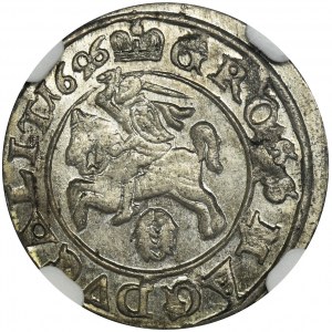Sigismund III Vasa, Groschen Vilnius 1626 - NGC MS64
