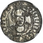 Sigismund III Vasa, Schilling Riga 1617 - NGC MS64