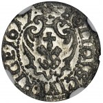 Sigismund III Vasa, Schilling Riga 1617 - NGC MS64