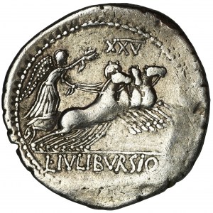 Roman Republic, L. Iulius Bursio, Denarius