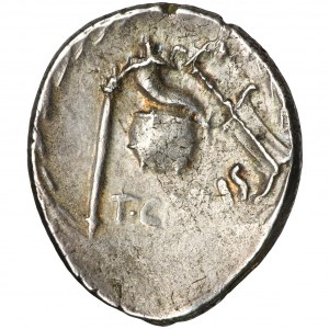 Roman Republic, T. Carisius, Denarius