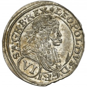 Austria, Leopold I, 6 Kreuzer Wien 1674