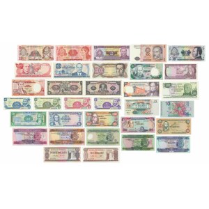 Set of mix banknotes from Southern America (33 pcs)