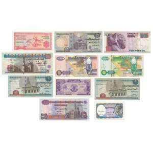 Zestaw, mix banknotów afrykańskich (11 szt.)