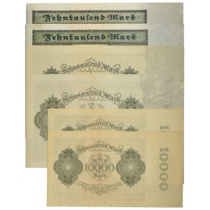 Germany, group of 10.000 Mark 1922 (6 pcs)