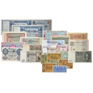 Germany, group of various banknotes (24 pcs.)