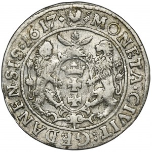 Sigismund III Vasa, 1/4 Thaler Danzig 1617 - PRVS:⠛