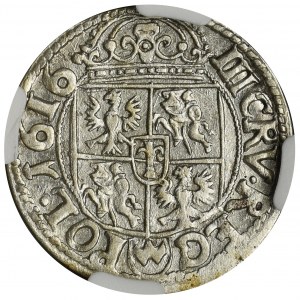 Sigismund III Vasa, 3 Kreuzer Krakau 1616 - NGC AU DETAILS