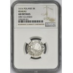 Sigismund III Vasa, 3 Kreuzer Krakau 1616 - NGC AU DETAILS