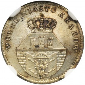 Free City of Krakau, 5 groschen 1835 - NGC MS62