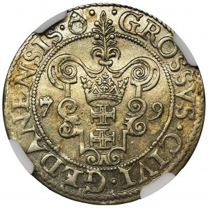 Stephen Batory, Groschen Danzig 1579 - NGC MS62