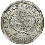 Augustus II the Strong, 1/12 Thaler Leipzig 1713 EPH - NGC MS64