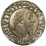 Duchy of Prussia, Albrecht Hohenzollern, Groschen Königsberg 1544 - NGC MS63