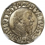 Prusy Książęce, Albrecht Hohenzollern, Grosz Królewiec 1544 - NGC MS63