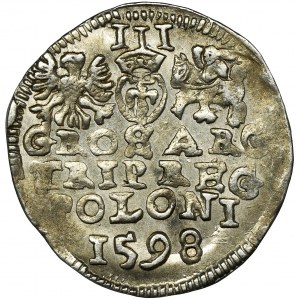 Zygmunt III Waza, Trojak Lublin 1598 - pełna data