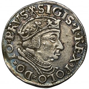 Zygmunt I Stary, Trojak Gdańsk 1537 - czepiec