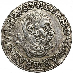 Prussia, Albrecht Hohenzollern, 3 Groschen Königsberg 1535