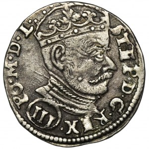 Stefan Batory, Trojak Wilno 1580 - III w okrągłej tarczy