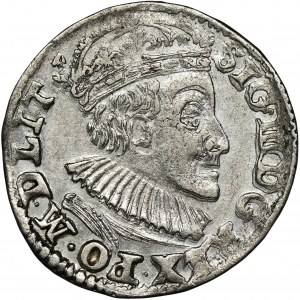 Zygmunt III Waza, Trojak Olkusz 1590 - mała głowa