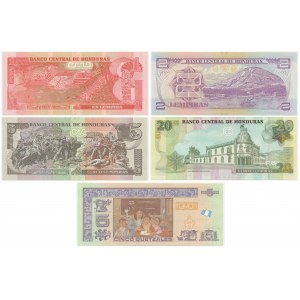 Zestaw, banknoty zagraniczne drukowane przez PWPW 2016 (5 szt.)