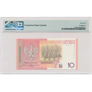 10 złotych 2008 - 90. Rocznica Odzyskania Niepodległości - PMG 69 EPQ